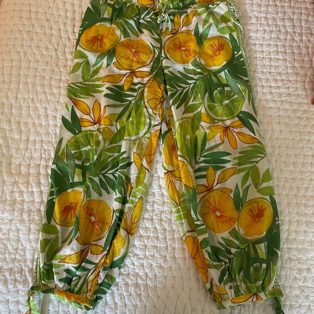 C&C California Green and Yellow Lemon Pants